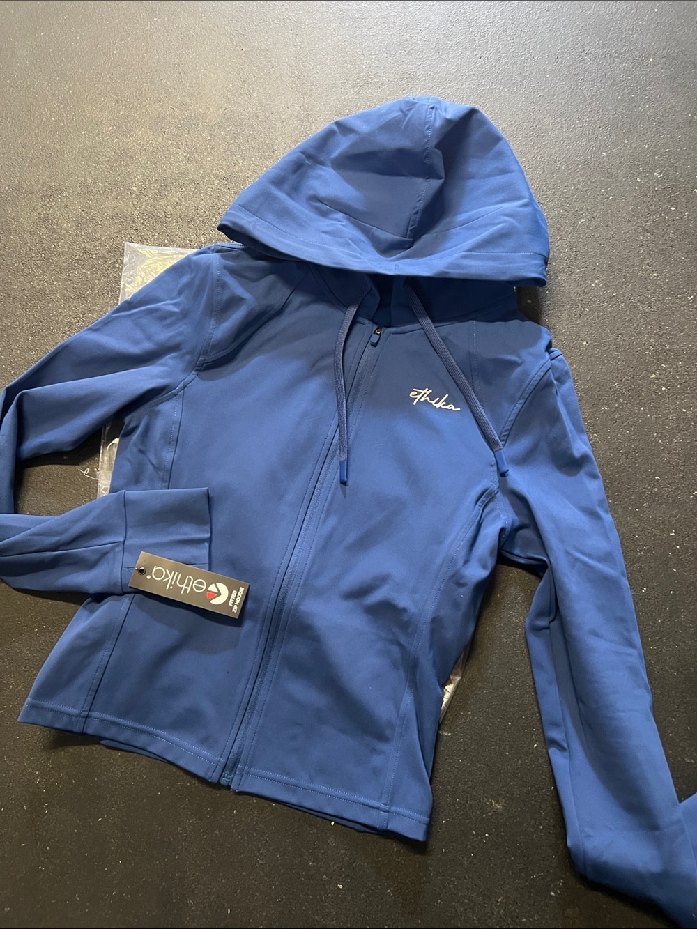 Women’s Ethika Fitted Zip Hoodie Glide in Midnight Blue